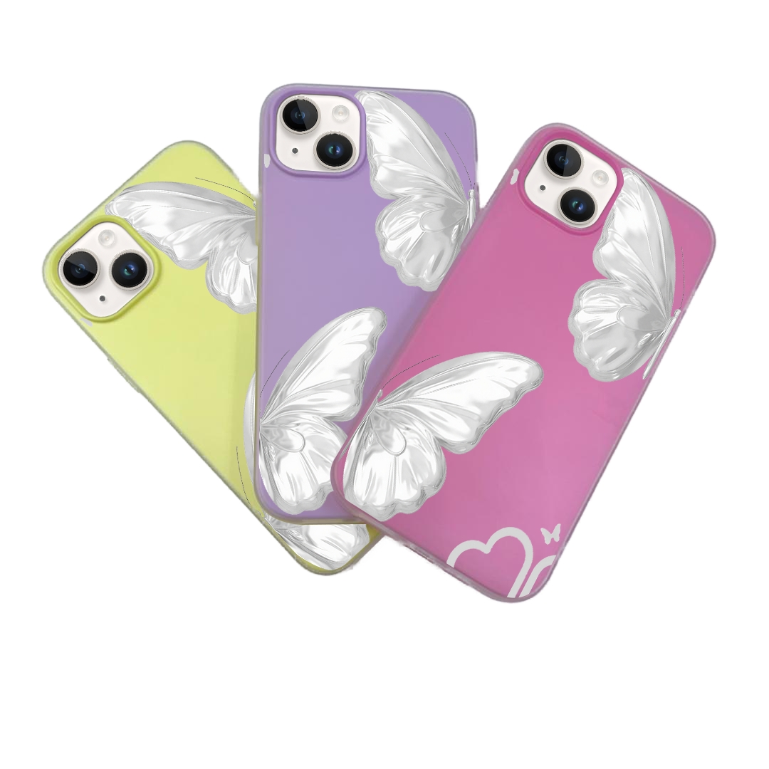 JELLY CASE PHONE FOR IPHONE - DESIGN BUTTERFLY D