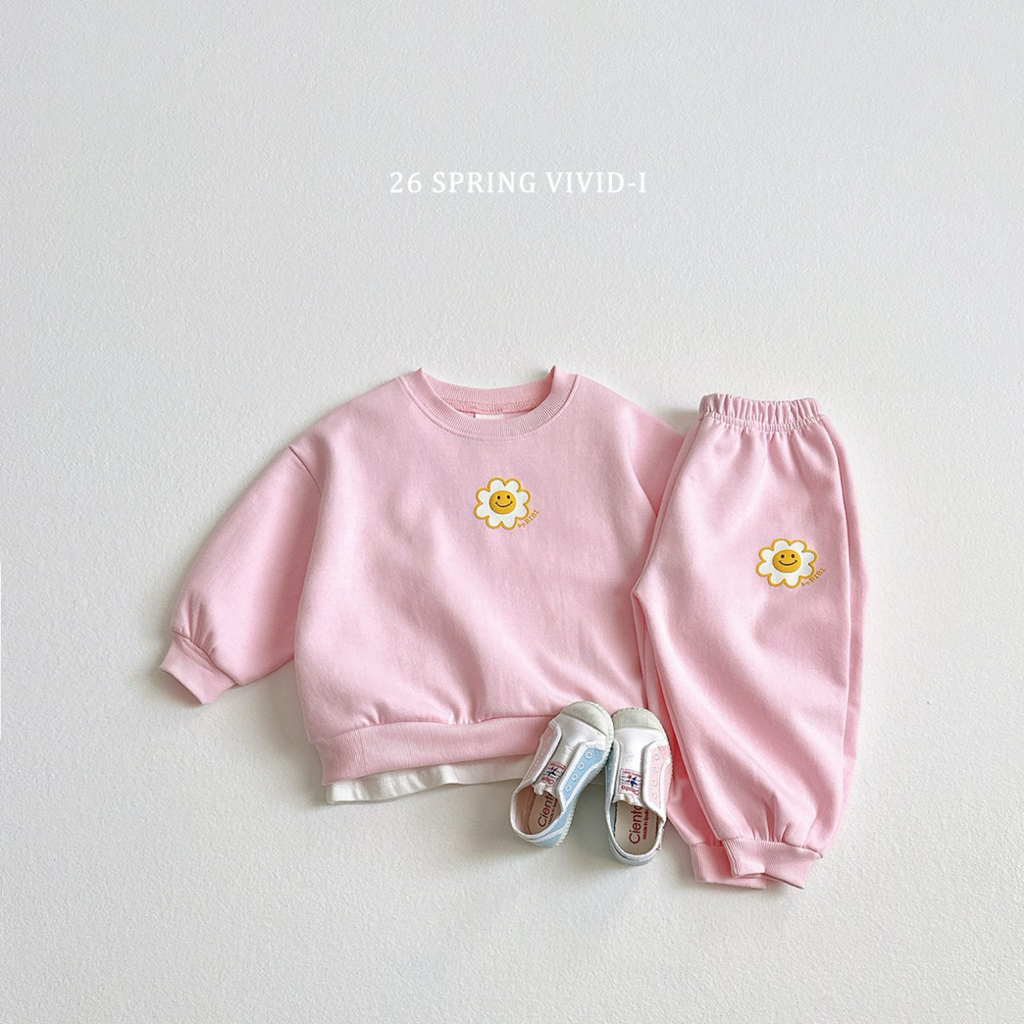 🌸預訂 韓國直送🌸🇰🇷VIVIDI三色立體花花印花長袖上下套裝