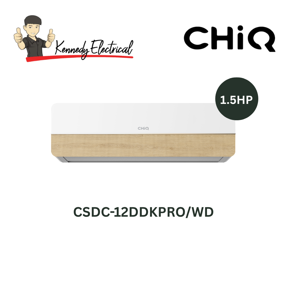 CHiQ 1.5HP R32 Inverter Grace Wooden Air Conditioner (CSDC-12DDKPRO-WD)