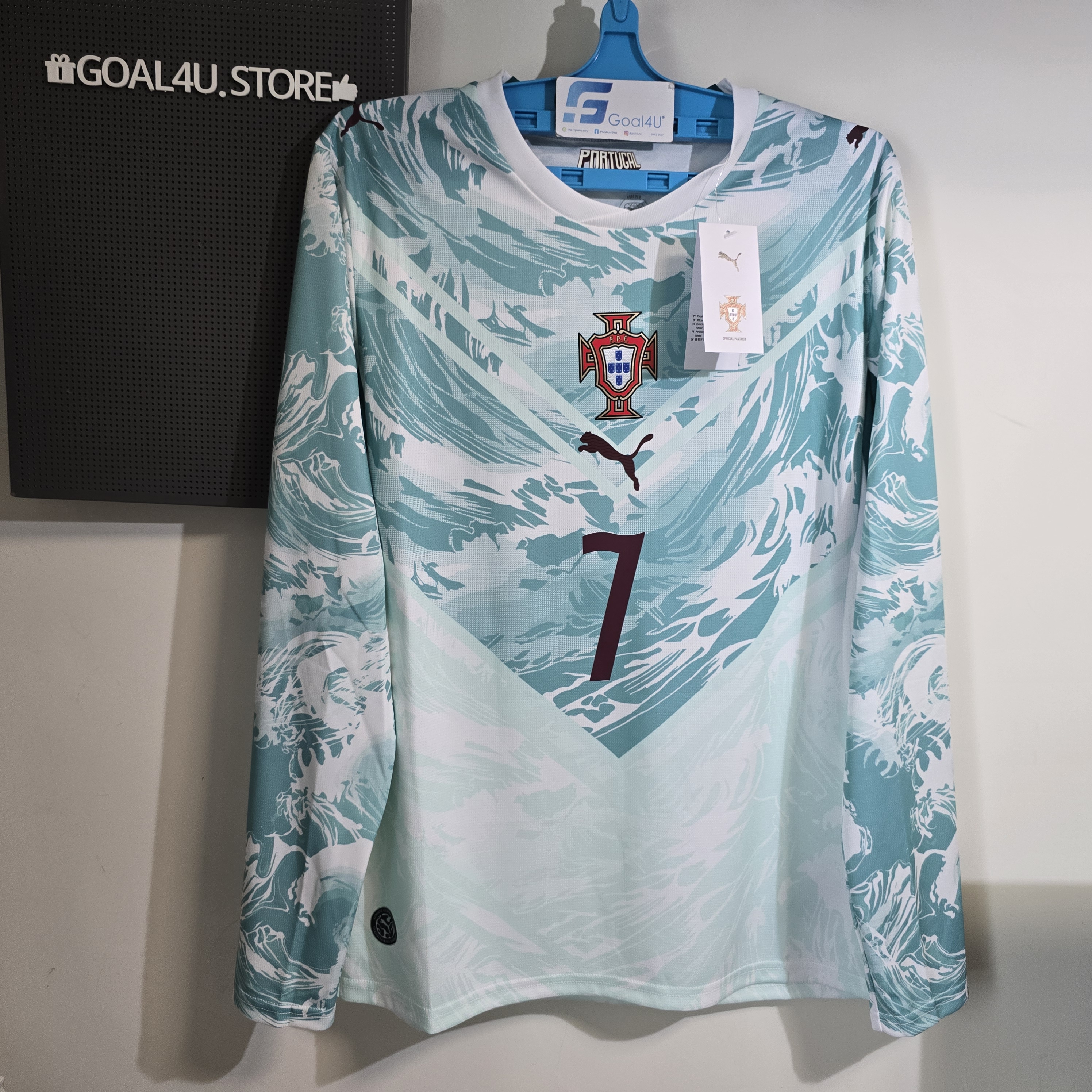 英雄的深海盔甲🌊 Puma Portugal 葡萄牙 2026-27 作客長袖球迷版球衣 (可加印字章) 783289