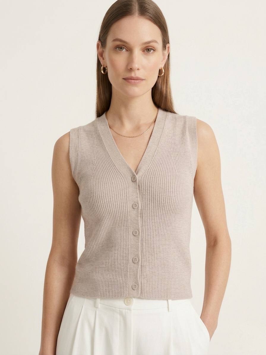W8366 - Knit Vest