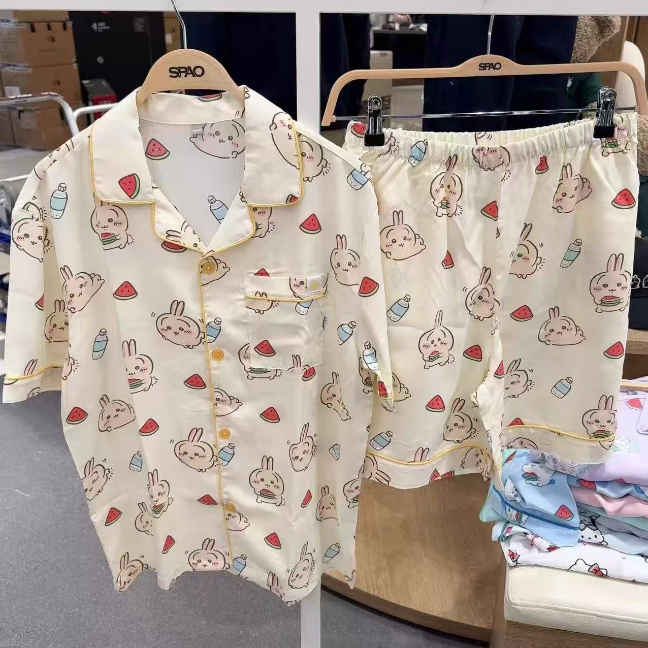 2套起各诚$ 10。🆕韓單Chiikawa短袖家居服