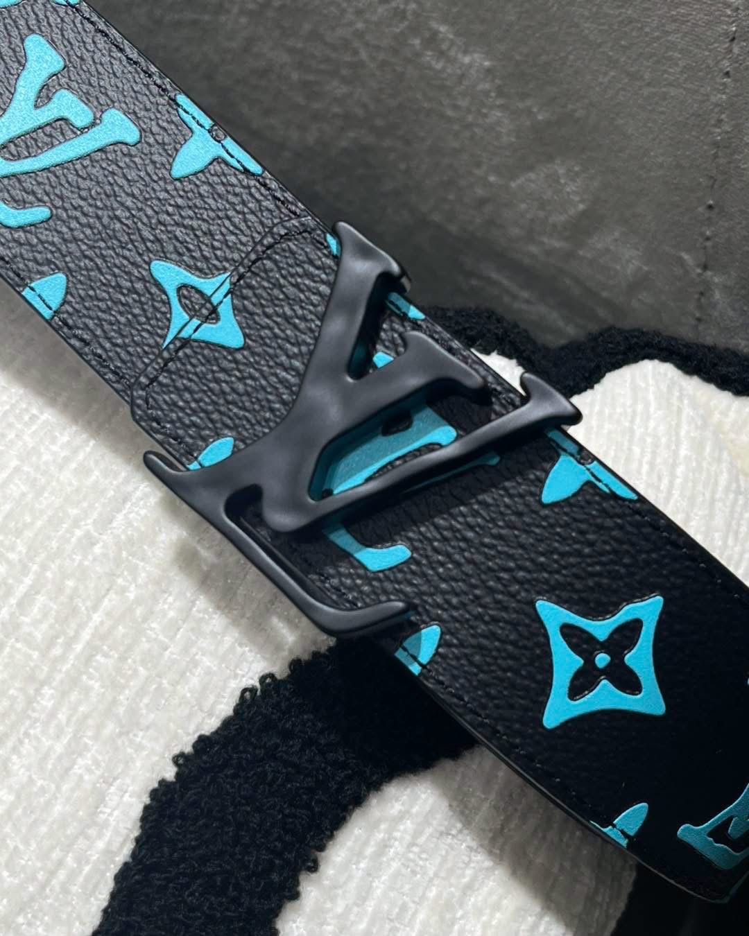 LV Shape Belt, 85size Monogram Playground Reversible 雙面牛皮皮帶 99%new unused 未使用 ✅dust bag