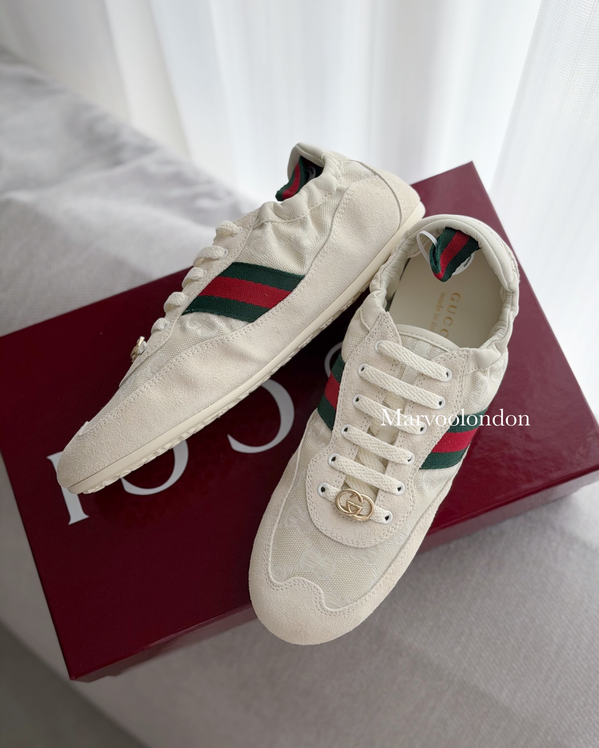 斷碼特價✨訂貨🍒 Gucci suede sneaker   輕身易襯🥰 🔖Size 37 38.5 41