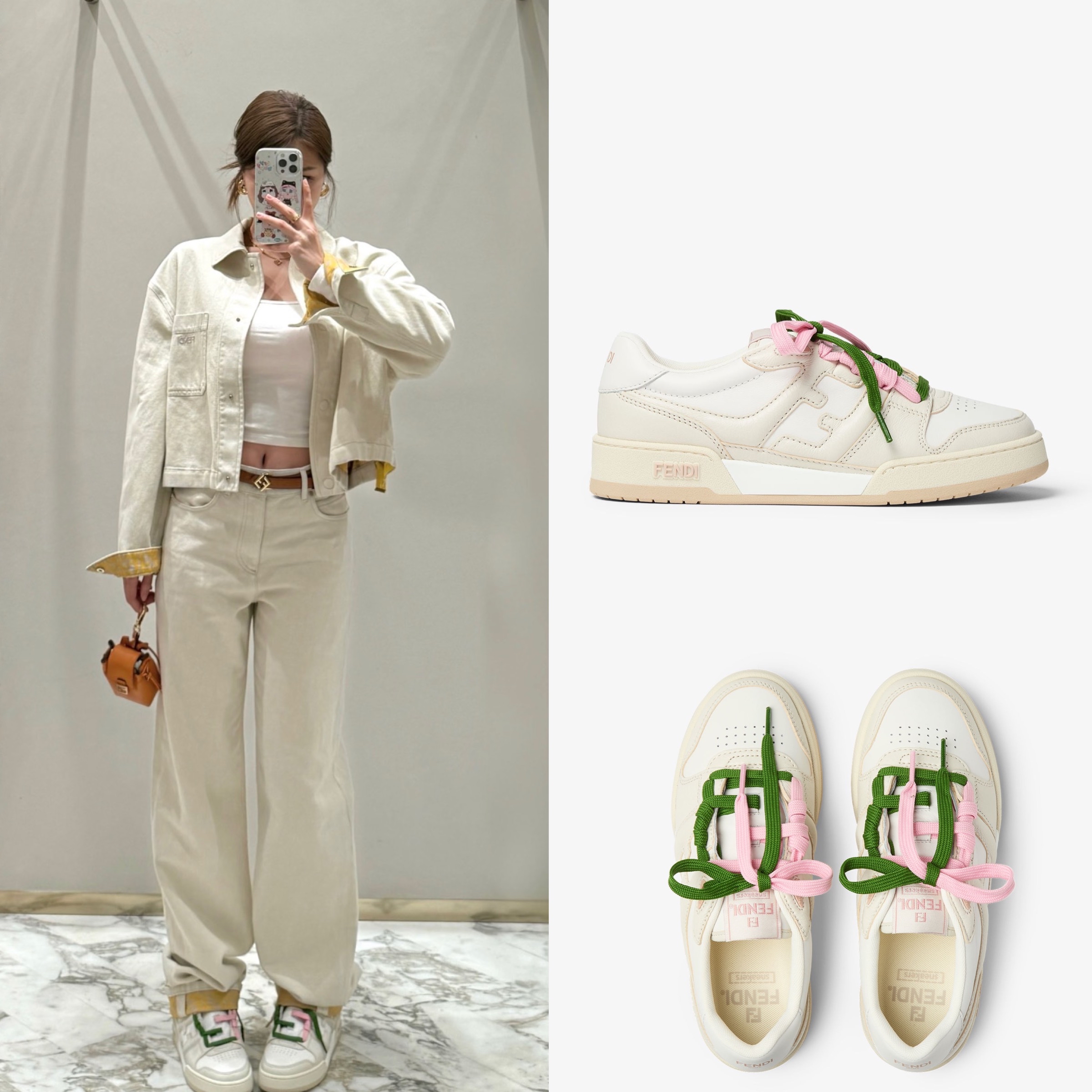 限時優惠✨新色🆕訂貨📮Fendi Match 5cm sneaker   Size 36/36.5/37.5/38/38.5/39/40