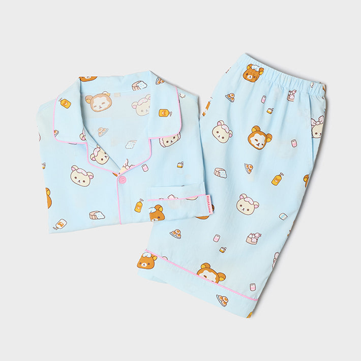 [Rilakkuma 鬆弛熊 x SPAO] 2026 短袖睡衣 (3款)