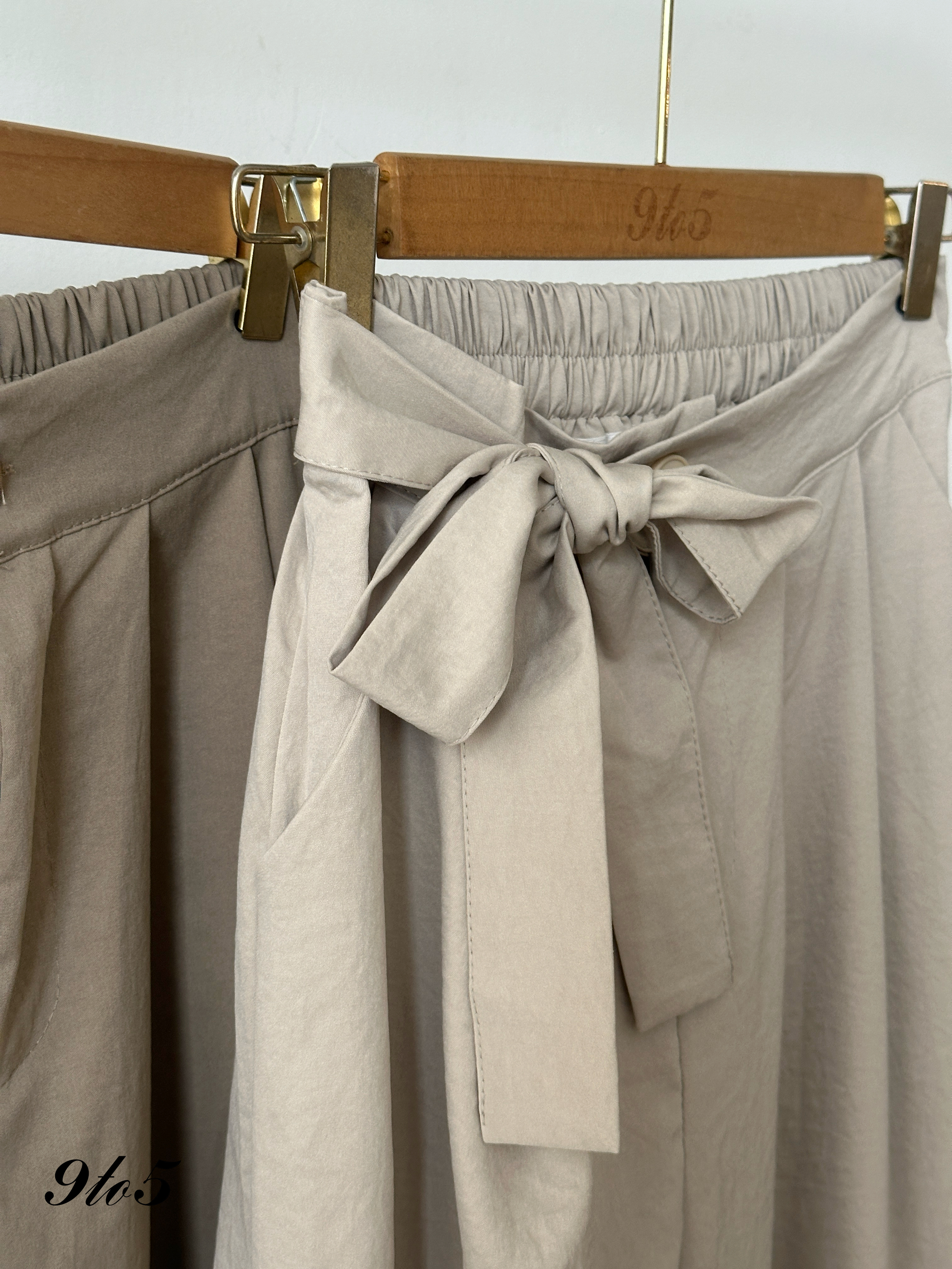 S1861 Bow-tie Wide Leg Pants - 4 Colors 