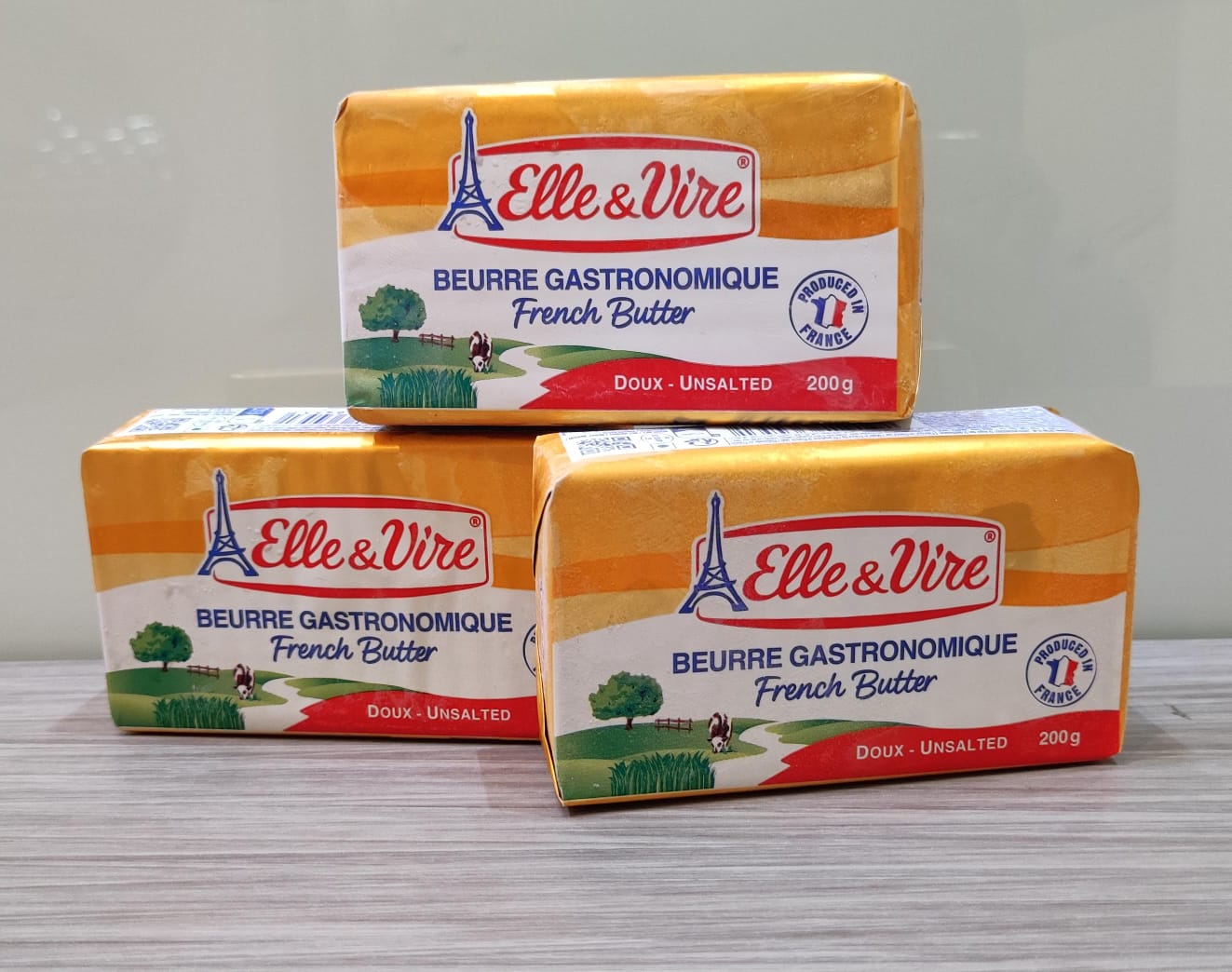 <14/7 - 20/7 購物優惠> French Elle & Vire Unsalted Butter (200g)  法國無鹽牛油 (200克)