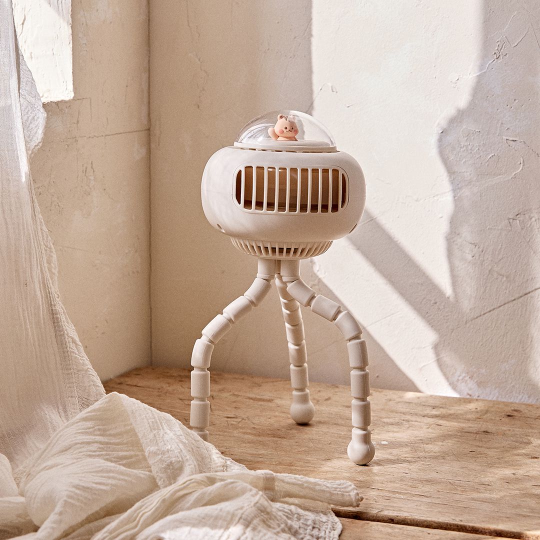 DOTTODOT x AGUARD 可愛松鼠手推車八爪魚電風扇