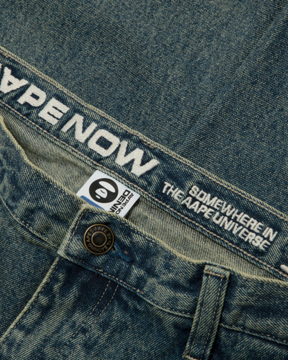 AAPE AAPENOW moonface jeans (C674)