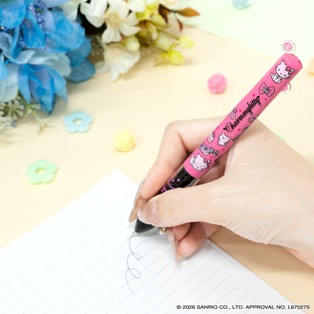 現貨｜Sanrio Charmmy Kitty Hello Kitty貓 日本製 mimi 2色 原子筆 (黑紅) 24519801