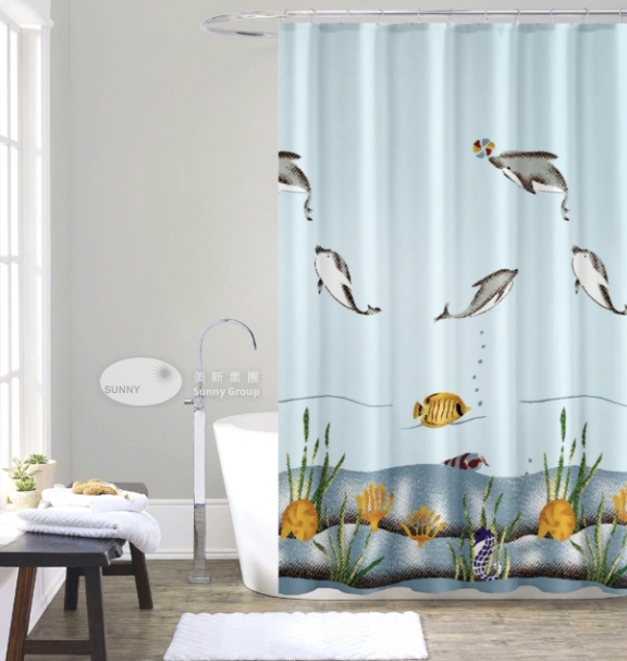 FQ-H010/防水絹浴簾180*180