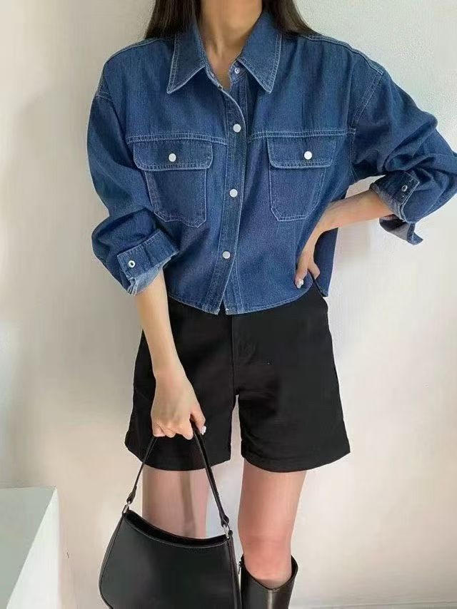 OB YE  超短身牛仔外套（平袋）