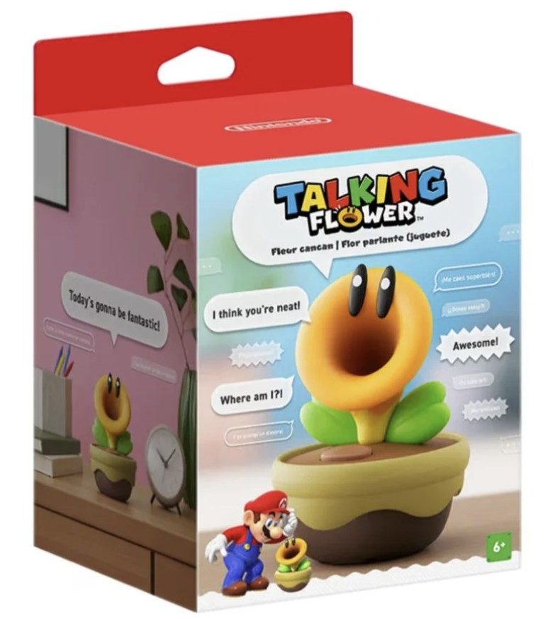 【預售 12/3】超級瑪利歐兄弟驚奇 - 閒聊花花 / Super Mario Bros. Wonder - Talking Flower PO0396