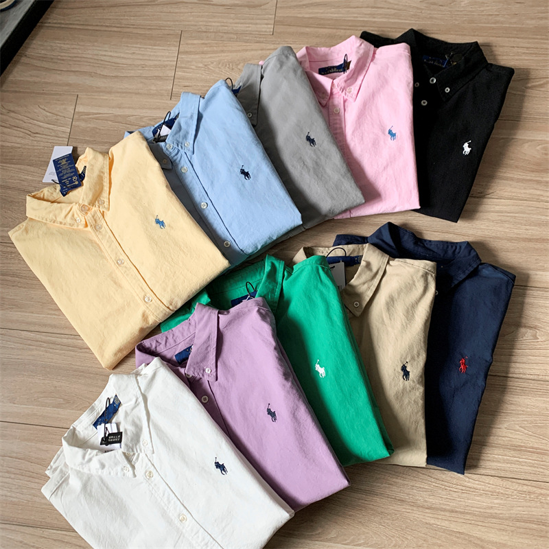 預訂 RL Polo 牛津布純棉長袖恤衫