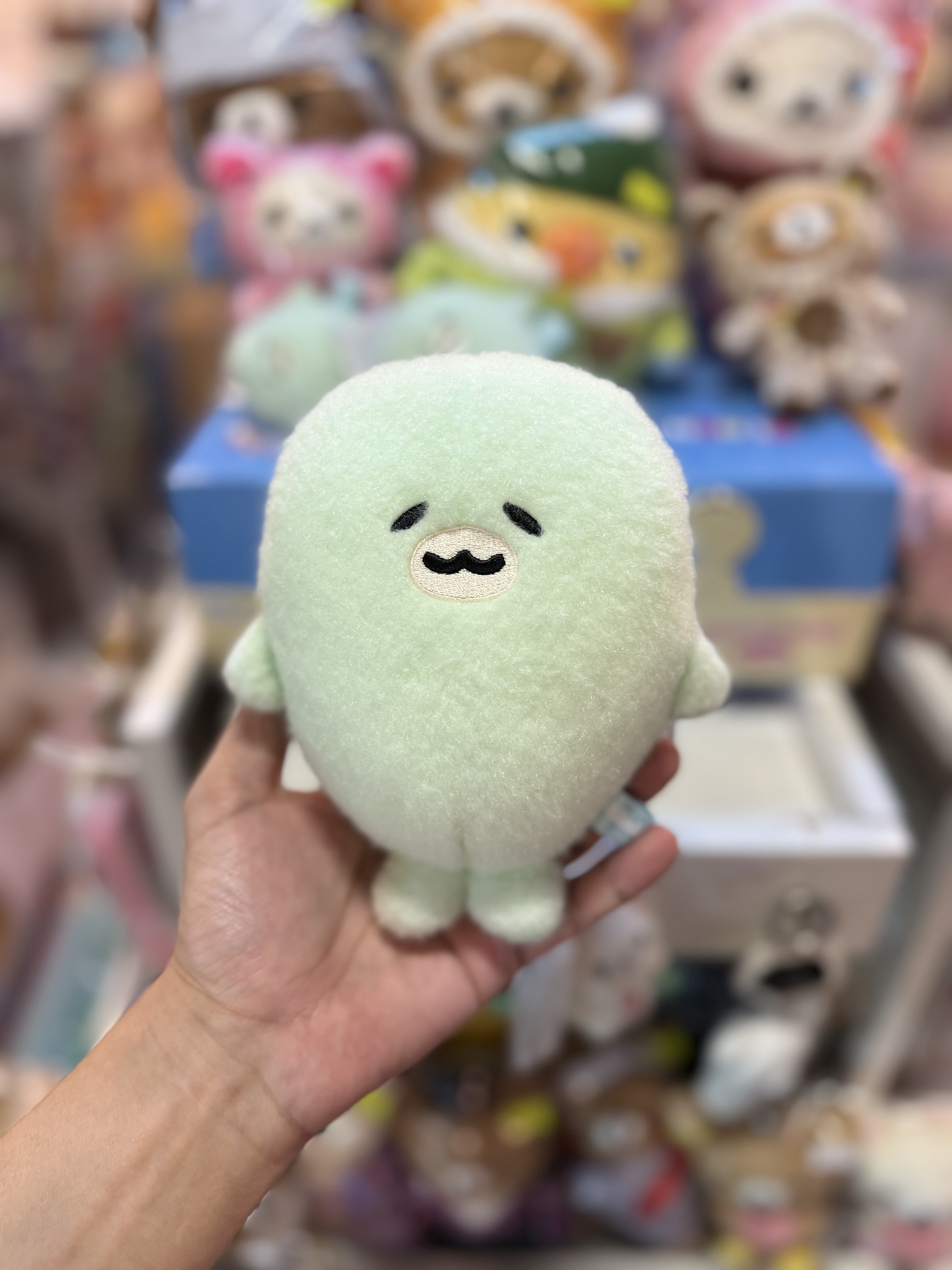 《現貨》全新Rilakkuma瓦瓦貓系列小海豹 手玉公仔。掛飾。公仔