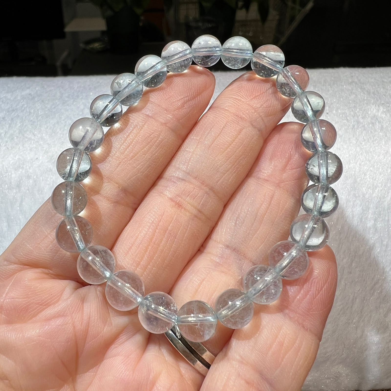 海藍寶手串7mm+/- #CA0083