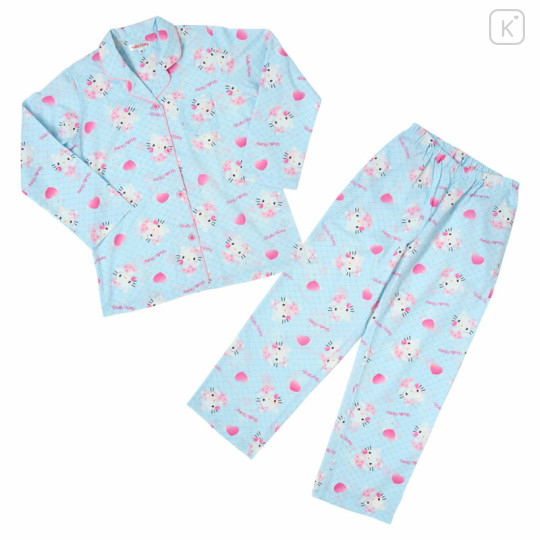 日本直送Sanrio 新款kitty長袖睡衣L碼