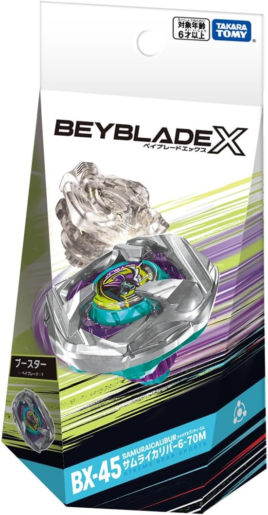 港版現貨 Takara Tomy 爆旋陀螺X Beyblade X - BX-45 武士聖劍 6-70M