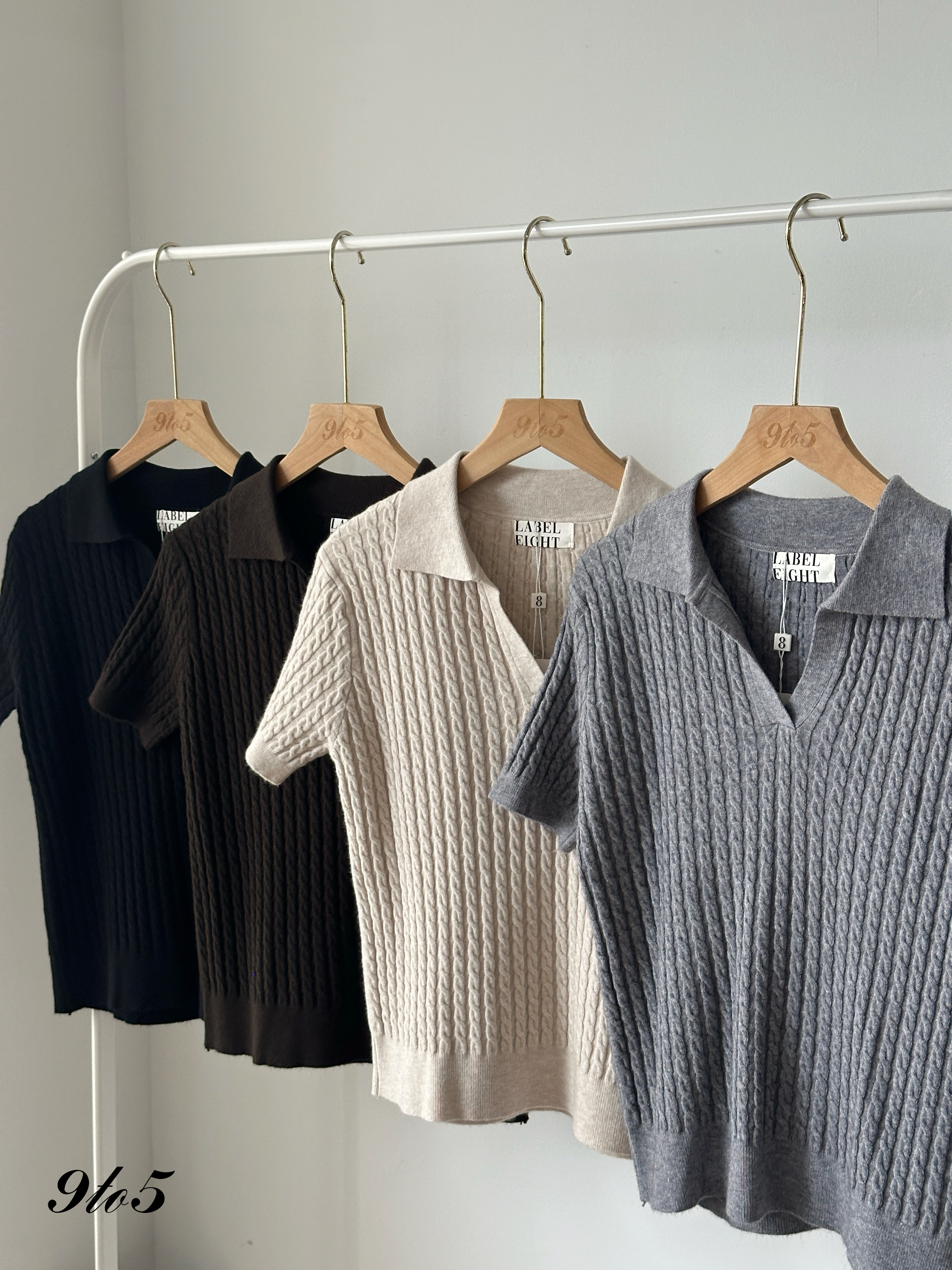 T4145 Knit Polo Tee - 4 Colors