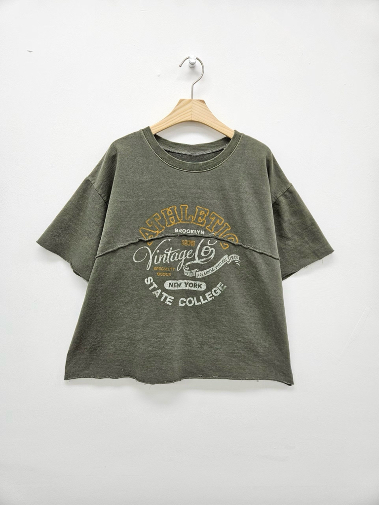BO OE vintage washed 印字 top