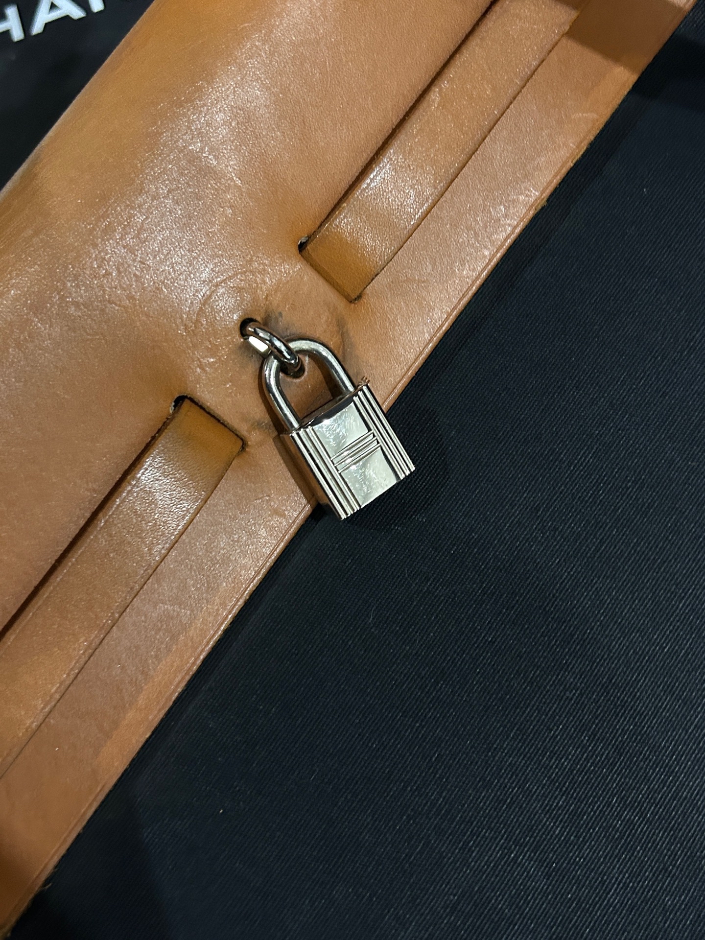 【預訂貨品】Hermes 黑色帆布拼皮31bag 