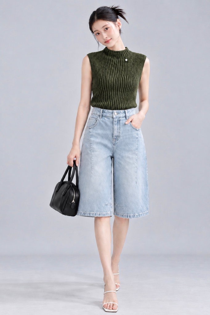 981 Textured Sleeveless Knit Top
