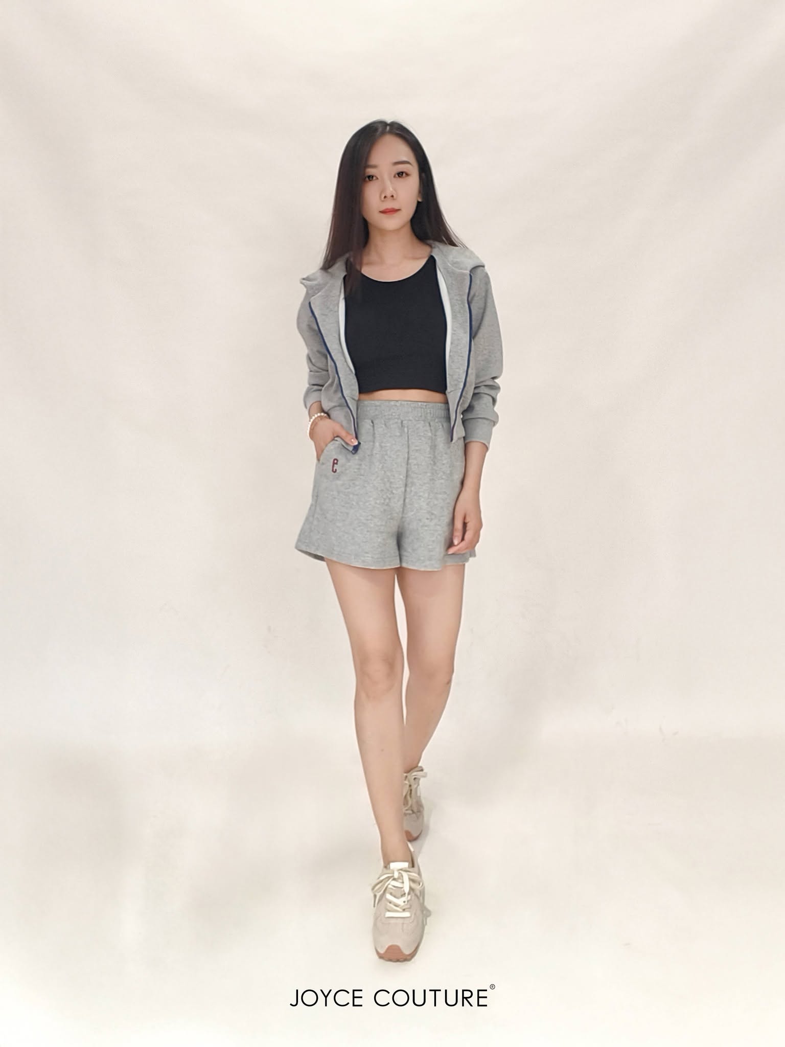 简约精致塑胶头短裤 P0448