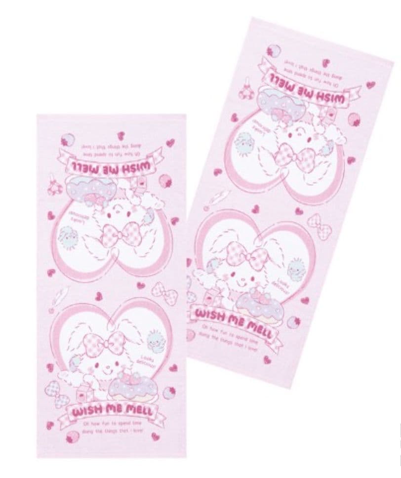 日本直送日本版Sanrio 超多角色新款34×75 cm長毛巾一套兩條