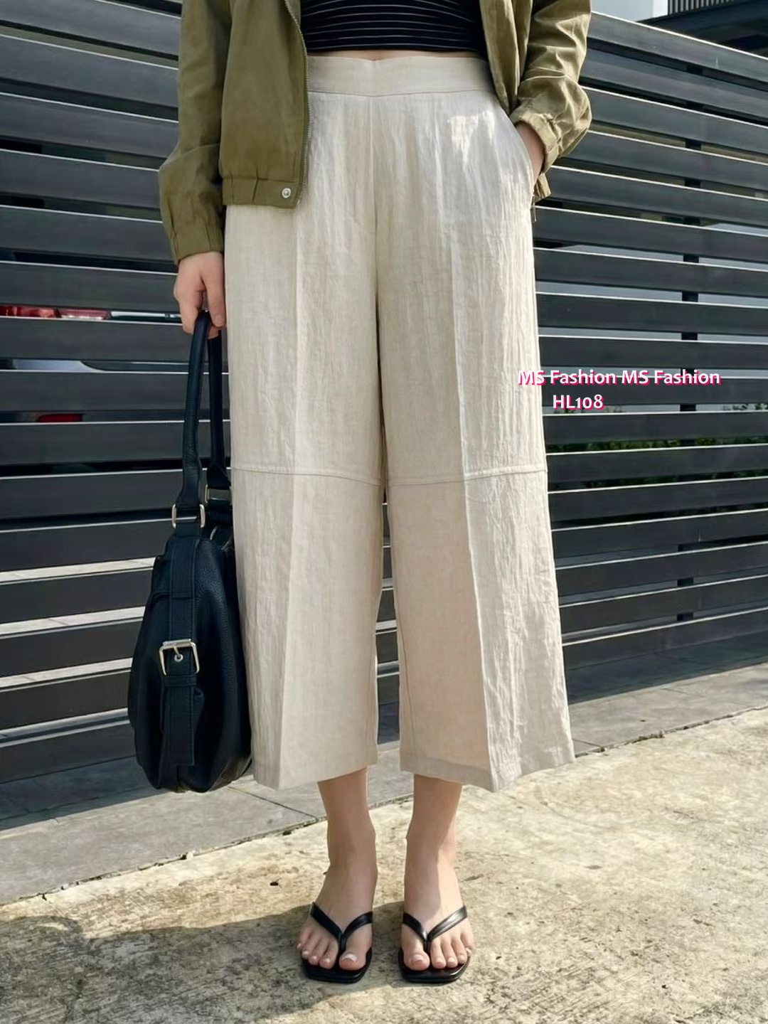 HL108 韓國🌼Howluk七分闊褲