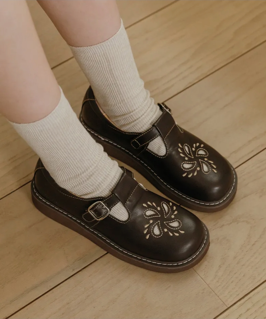 MACMOCBilly 刺繡 T-strap Loafer