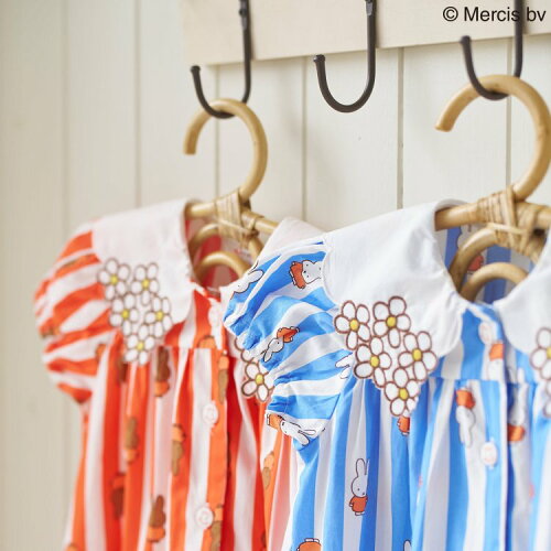 🆕【⭐訂購⭐】🌀 🇯🇵 日本直送 #Miffy 蕾絲刺繡領口 條紋連身喇叭裙［2款選］🌀 [ELCA-0172][260419]