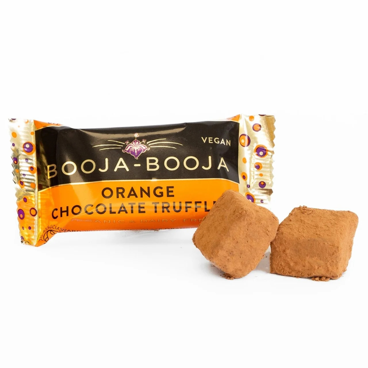 Booja Booja 有機甜橙黑朱古力孖裝 (55%可可) Chocolate Orange Twin PackTruffle - Organic (23g)