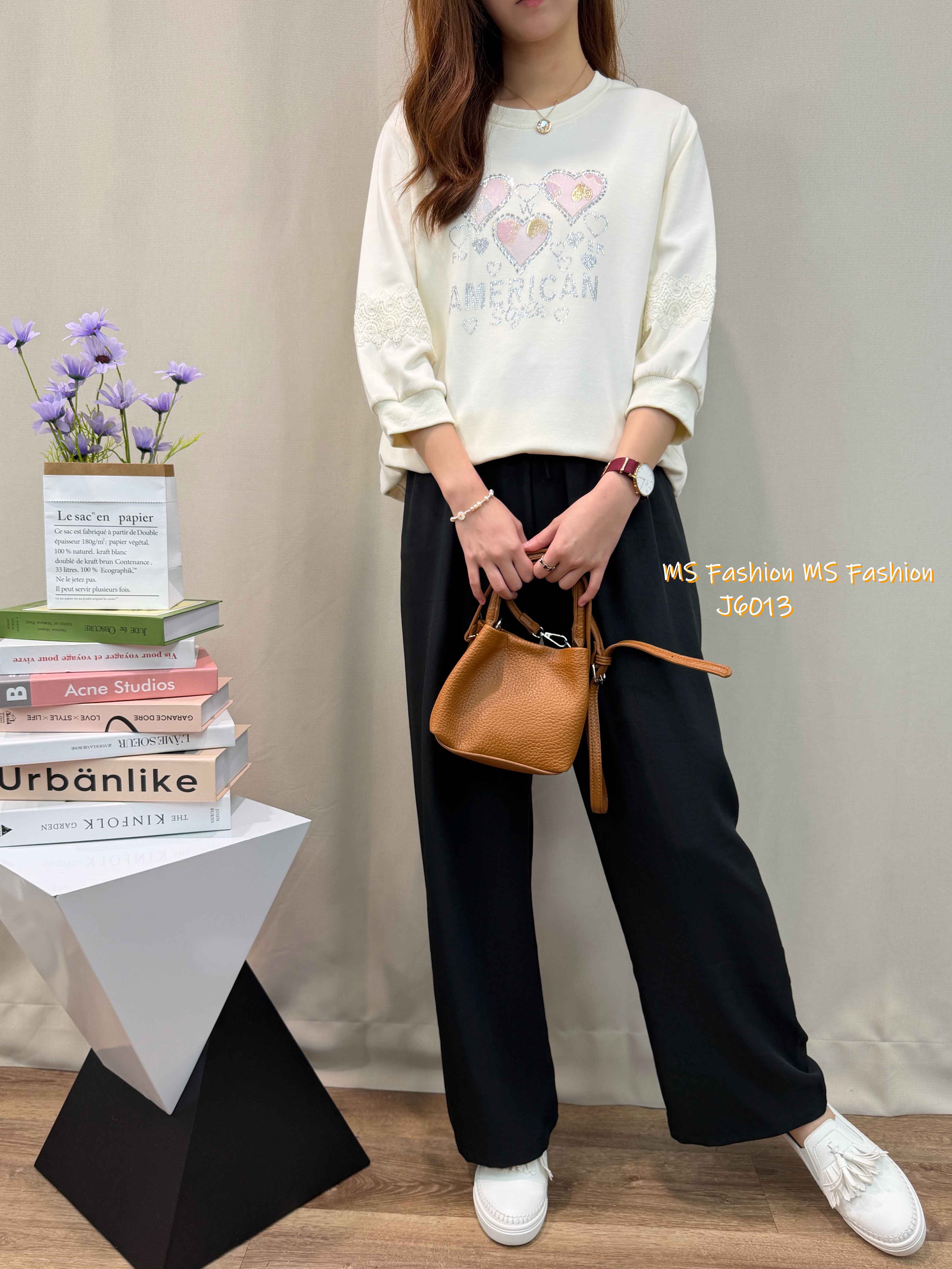 J6013 韓國🇰🇷靚色闊筒褲