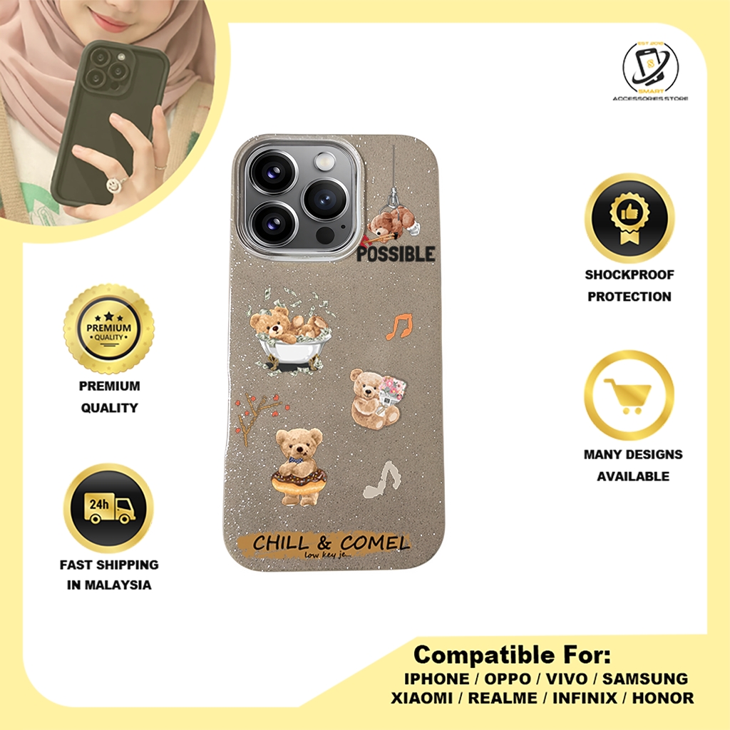 BLING CASE PHONE FOR IPHONE - DESIGN BEAR J