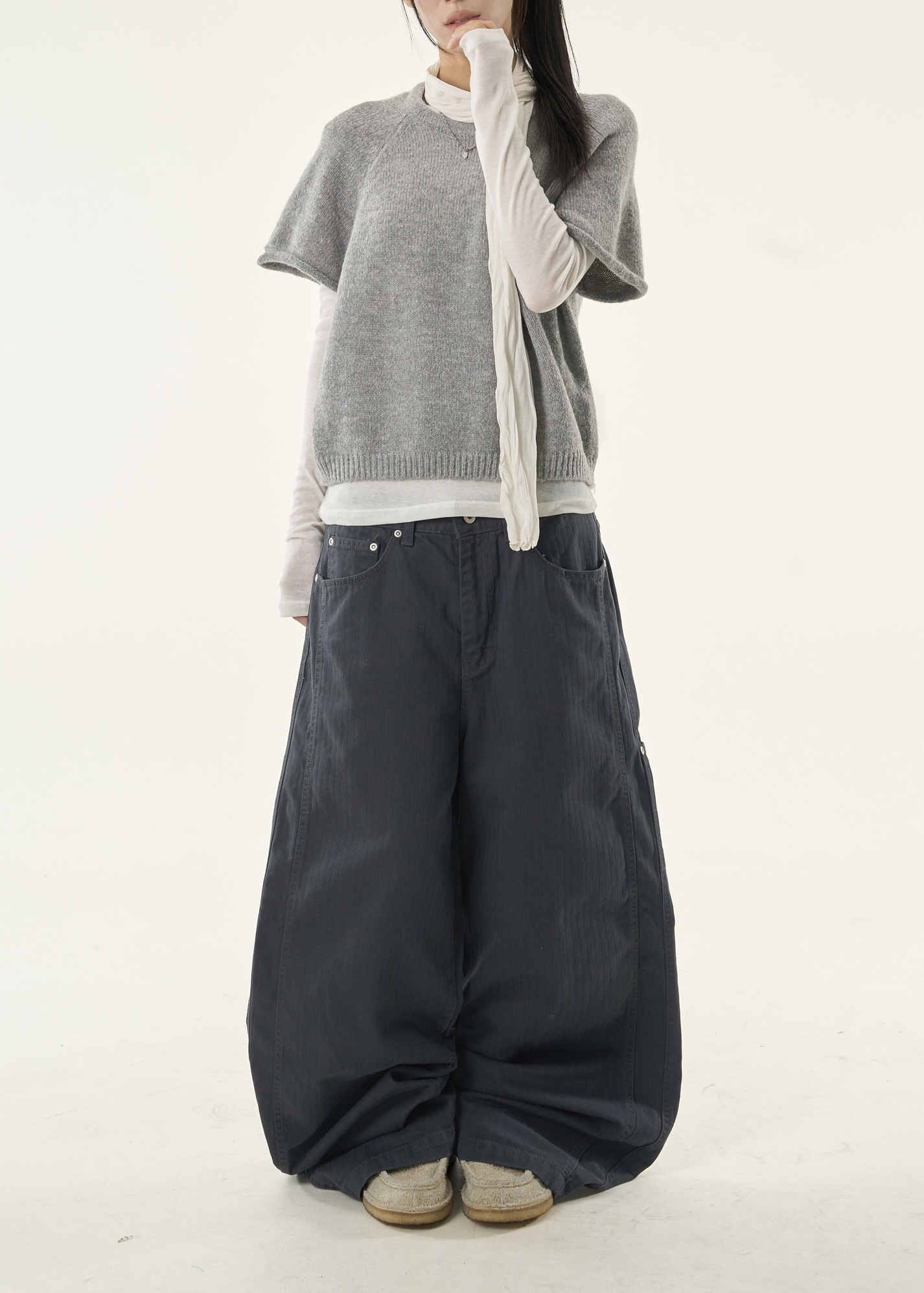 Pocket Wide Leg Cargo Pants