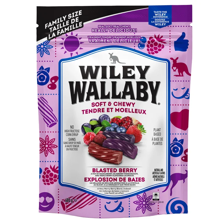 加拿大空運直送  Wiley Wallaby - 莓果爆炸甘草糖680克