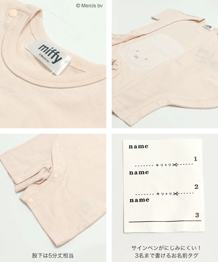 🆕【⭐訂購⭐】🇯🇵日本直送 🌀 #Miffy 短袖連身衣🌀 [PLFA-0145] [260718]