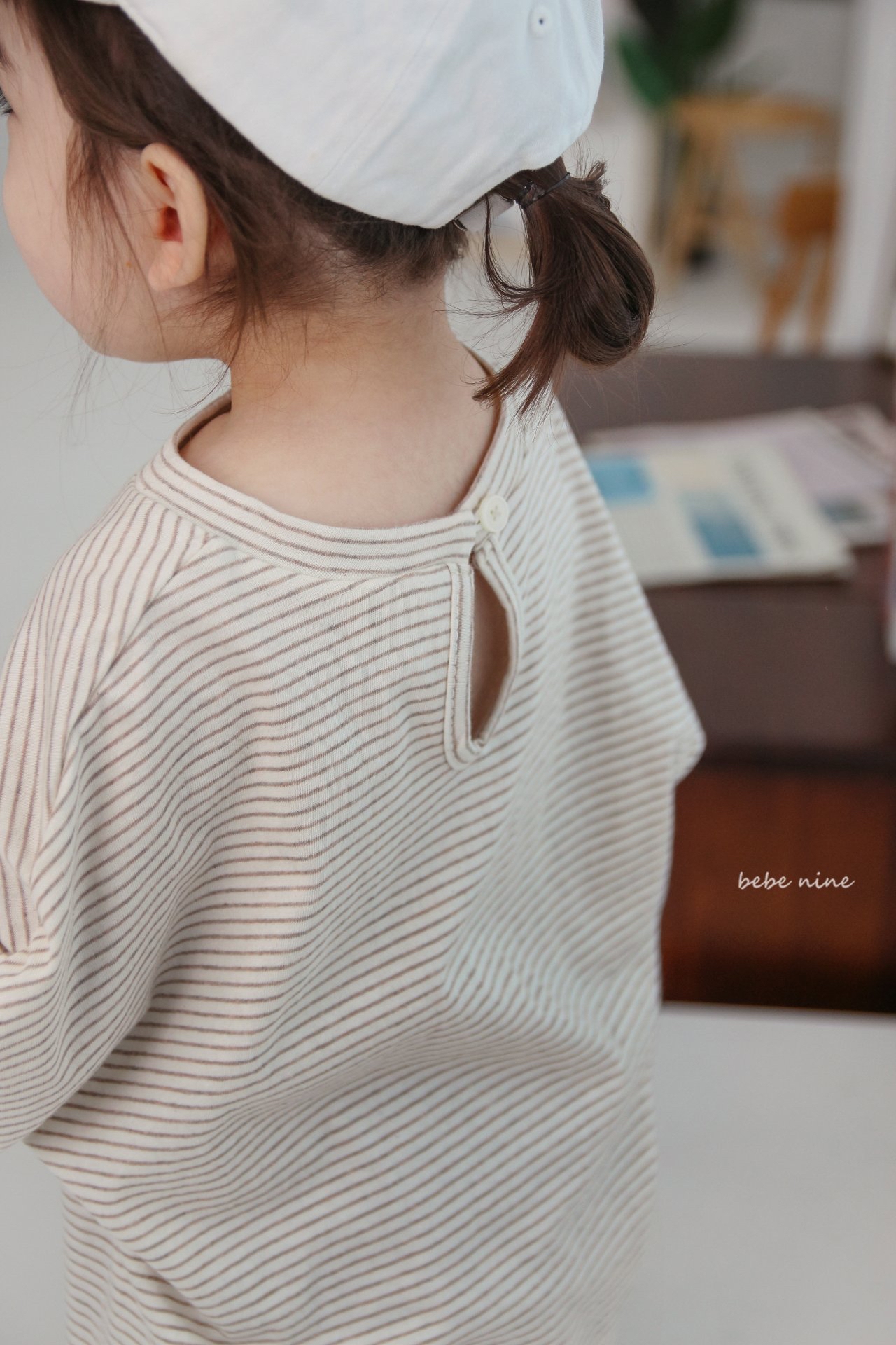 🌸預訂 韓國直送🌸🇰🇷Bebenine兩色條紋寬鬆闊長袖上衣