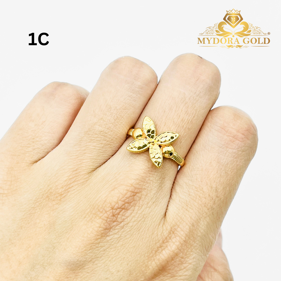 MYDORA Cincin Bunga Marissa (5G) l EMAS 916/22K