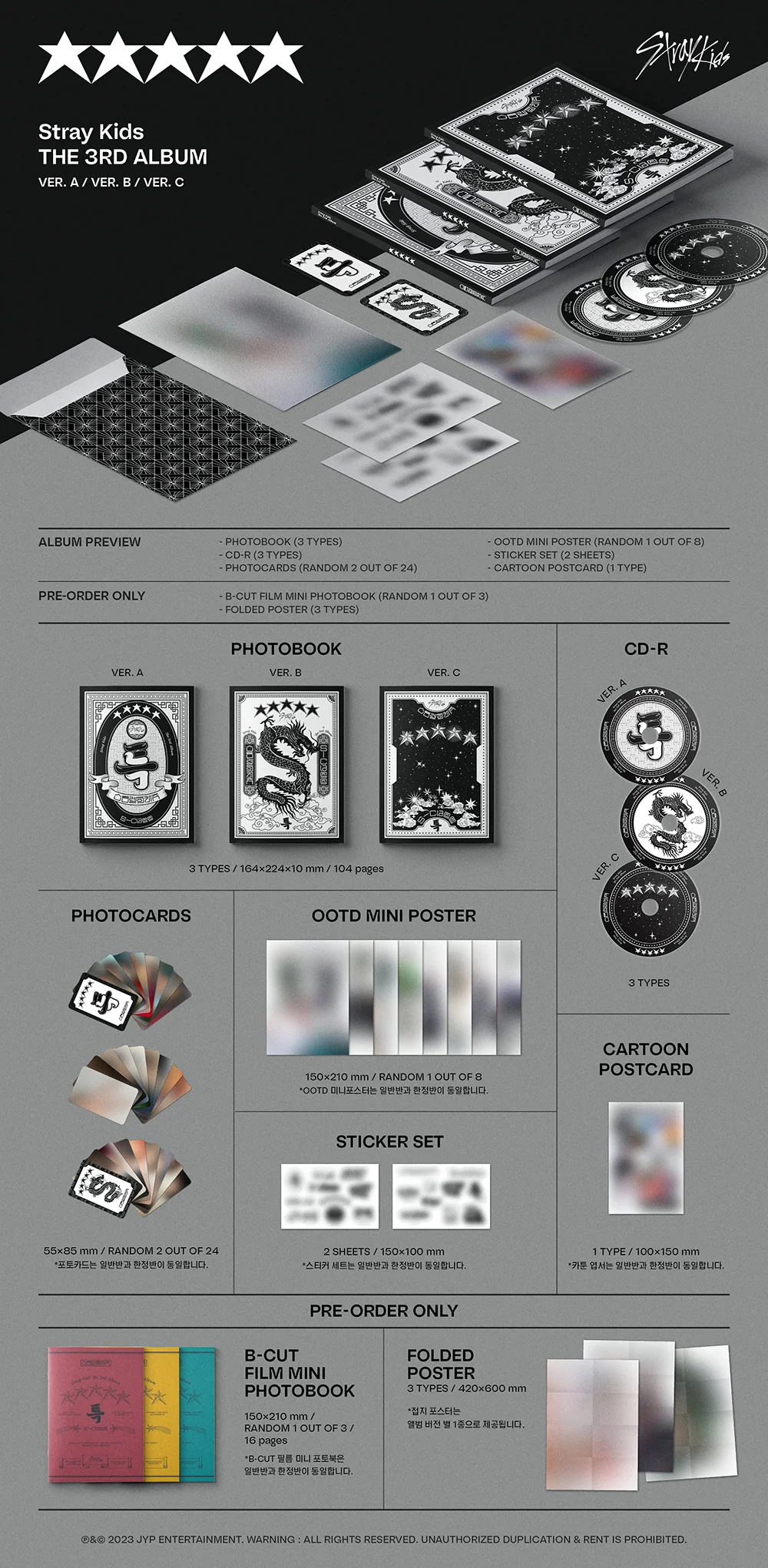 STRAY KIDS - 3RD FULL ALBUM [★★★★★ 5-STAR] - STANDARD VER.