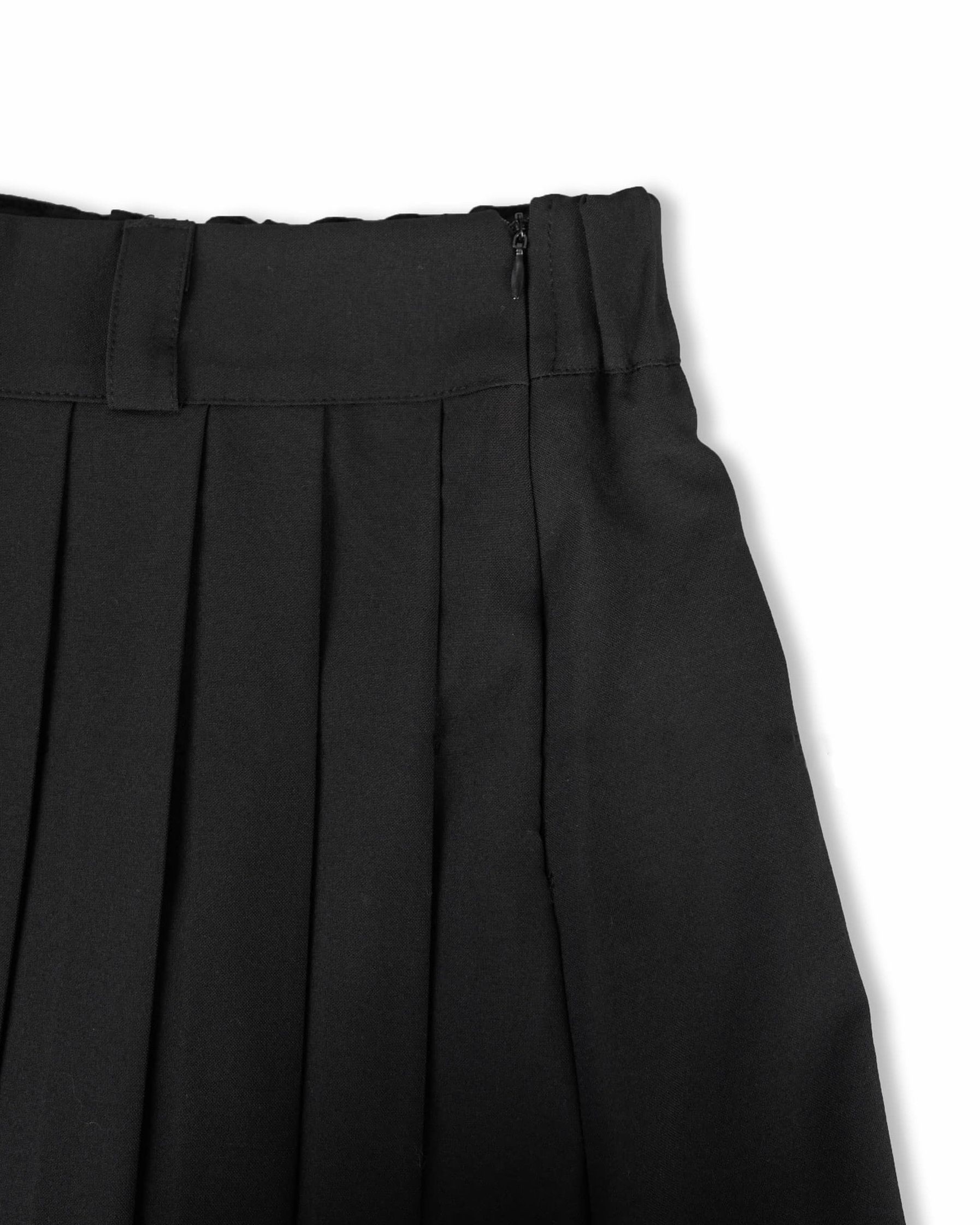 Pleated Layered Skirt Pants