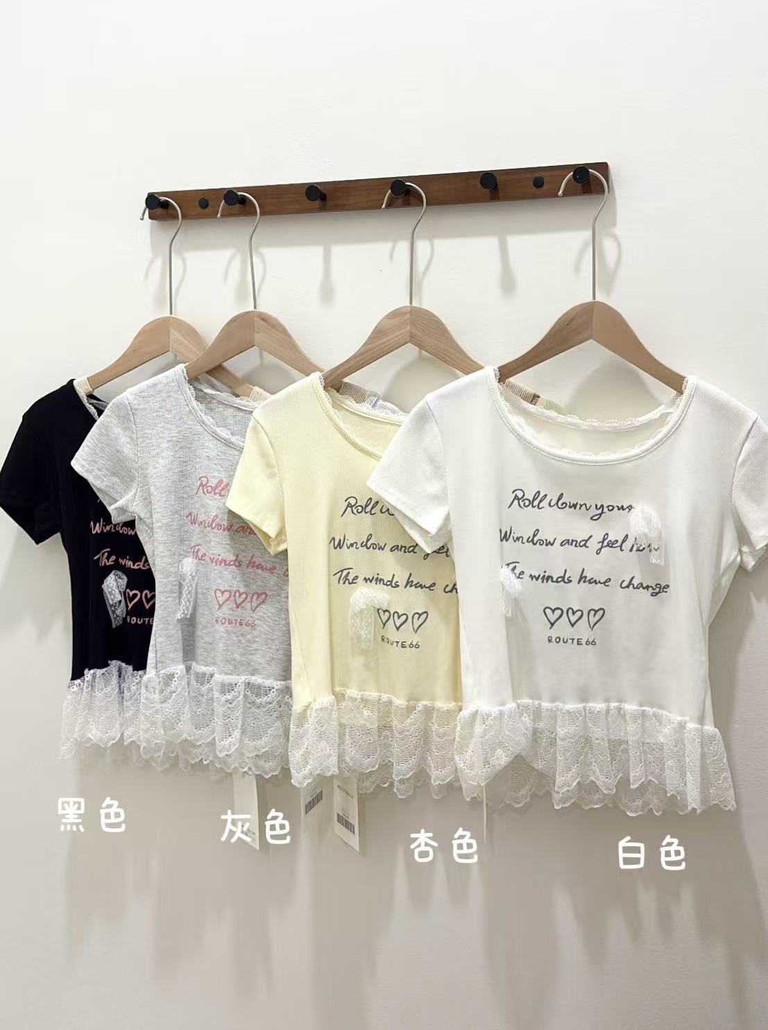 TP320字母印花蝴蝶结