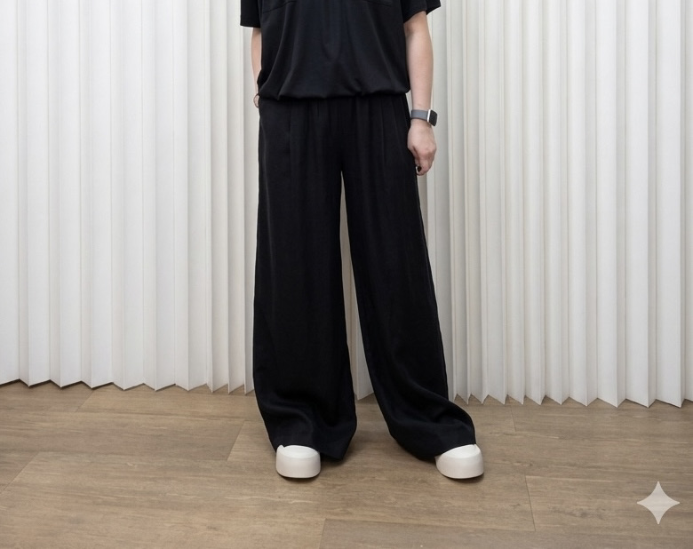 彈性棉麻褲 M632 843680369 