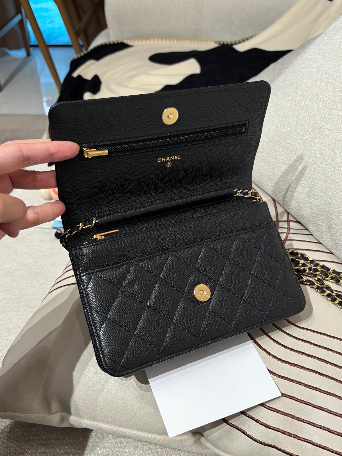 Chanel Wallet On Chain AP3076 poker 限量特別版撲克牌 黑色荔枝牛皮  100%Authentic, 99%New Unused ✅專門店收據✅Dust bag ✅Box