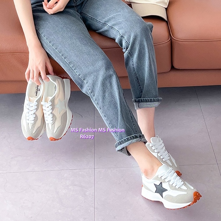 R6207 韓國🇰🇷拼色星星修腳sneakers
