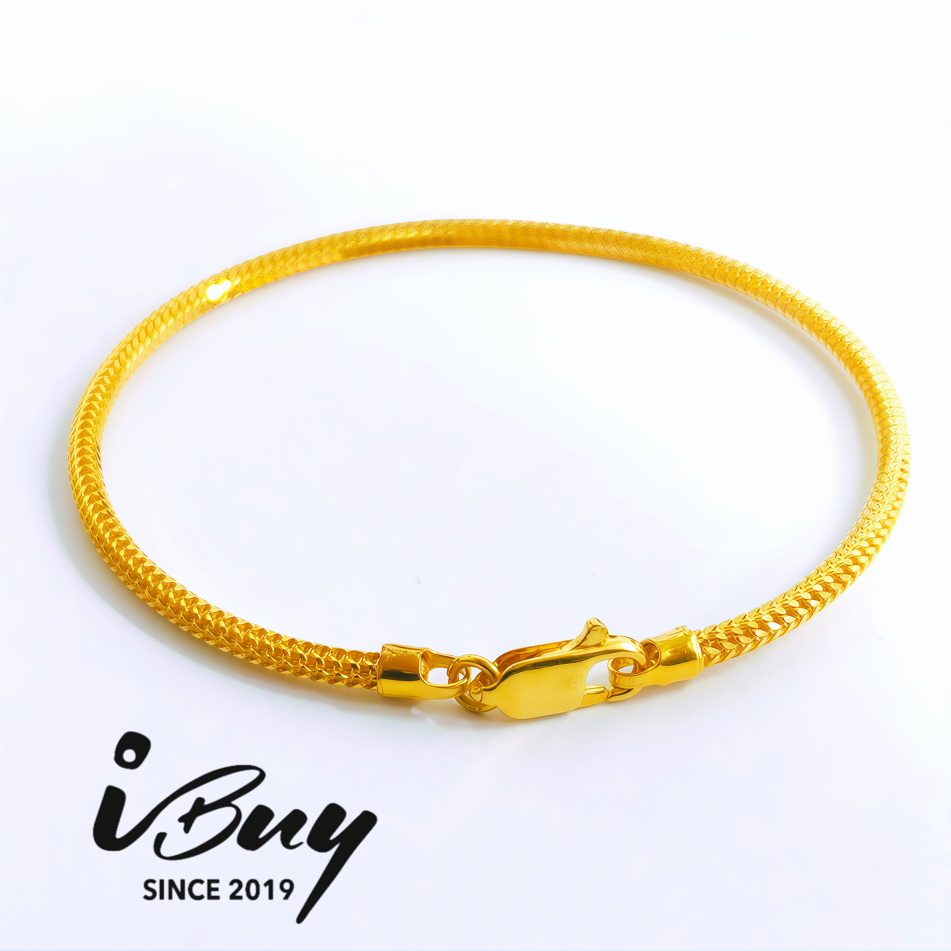 916 GOLD DRAGON BRACELET 916 金 龙身开口手镯