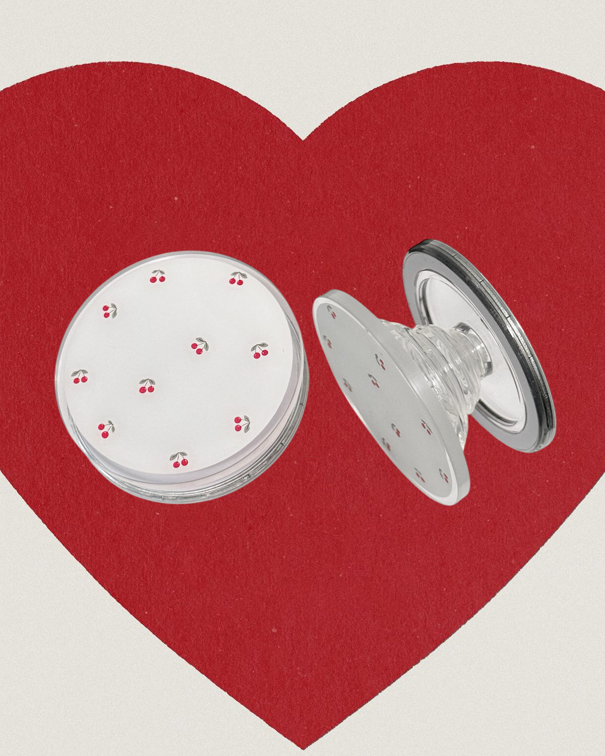 【The Ruby Reds】銀框鏡面MagSafe iPhone Case+手機支架MagSafe Phone Stand