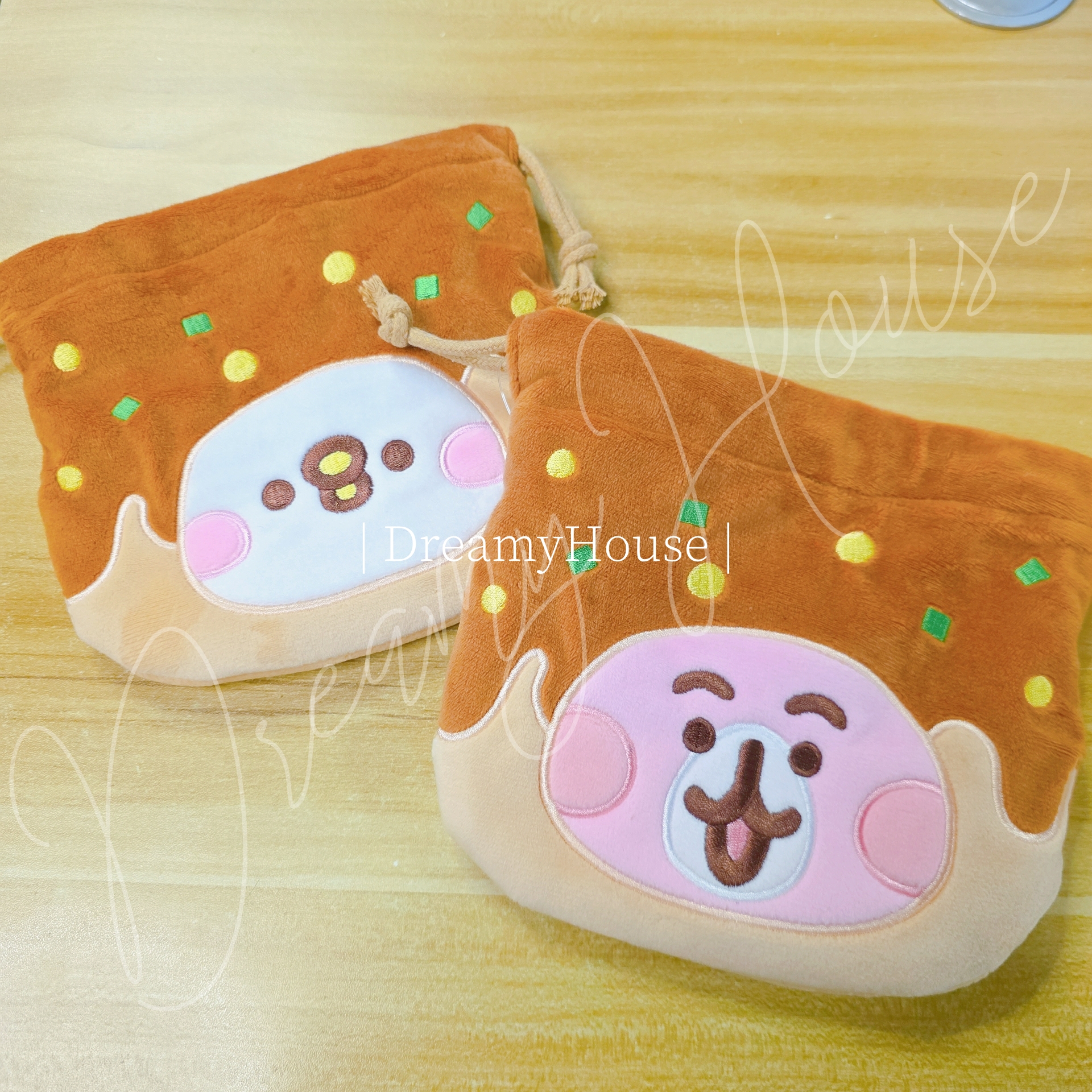 日本 kanahei KIDDYLAND 大阪梅田店 10週年記念 章魚燒系列 束袋 索繩袋