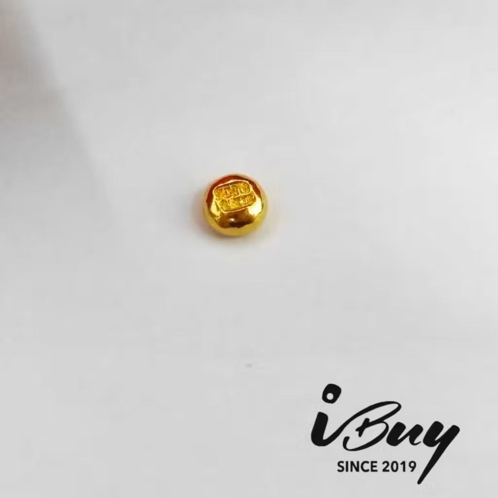 999.9 GOLD 1 GRAM GOLD BEAN 999.9 金 1克小金豆